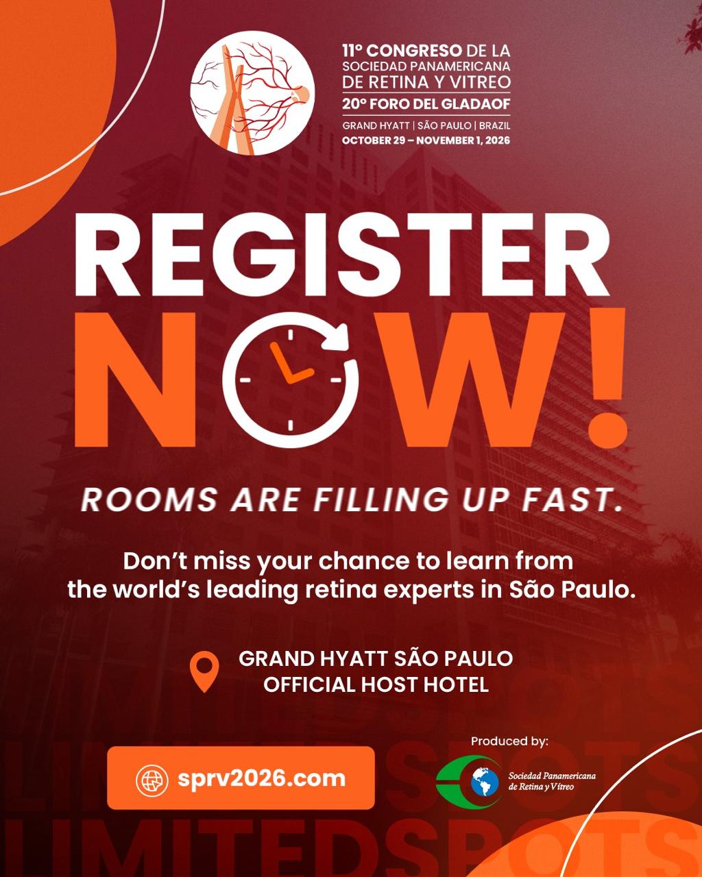 Official SPRV 2026 Congress registration poster